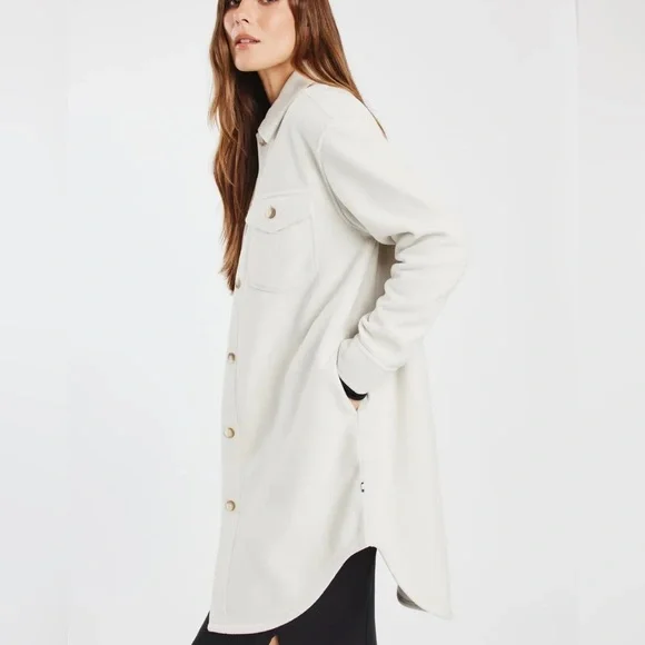 Kit and Ace Hygge Fleece Long Shirt Jacket - Picture 2 of 8